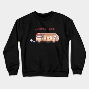 Pixel Art- Mini Bus Journey Await Collection Crewneck Sweatshirt